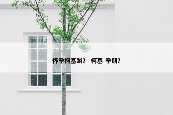 怀孕柯基蹲？ 柯基 孕期？