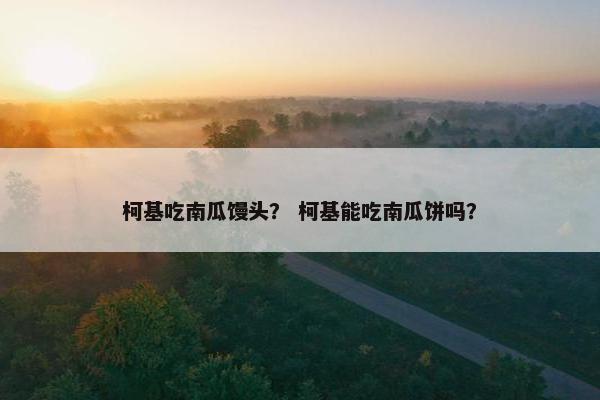 柯基吃南瓜馒头？ 柯基能吃南瓜饼吗？