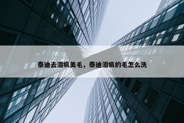 泰迪去泪痕美毛，泰迪泪痕的毛怎么洗