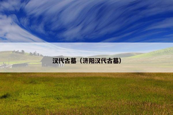 汉代古墓（济阳汉代古墓）
