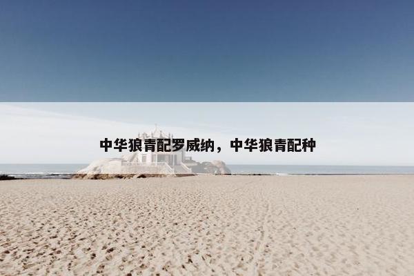 中华狼青配罗威纳，中华狼青配种