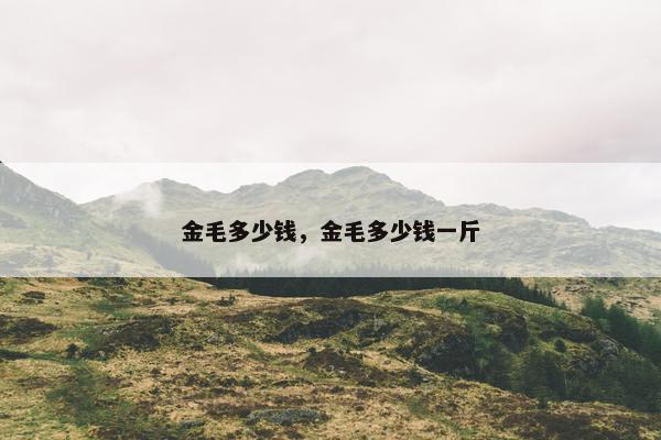 金毛多少钱，金毛多少钱一斤