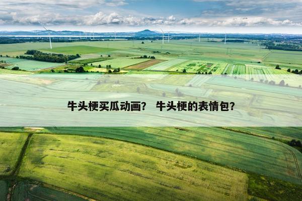 牛头梗买瓜动画？ 牛头梗的表情包？