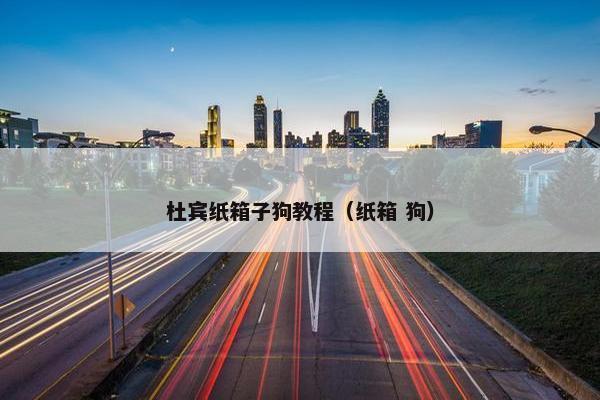 杜宾纸箱子狗教程（纸箱 狗）