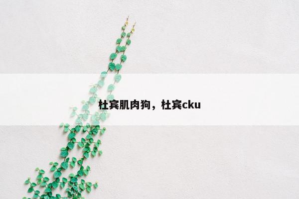杜宾肌肉狗，杜宾cku
