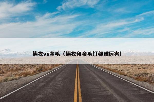 德牧vs金毛（德牧和金毛打架谁厉害）