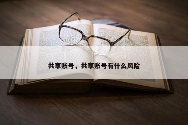 共享账号，共享账号有什么风险