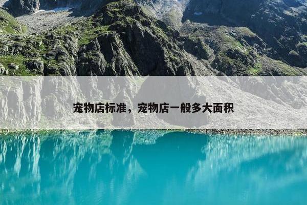 宠物店标准，宠物店一般多大面积