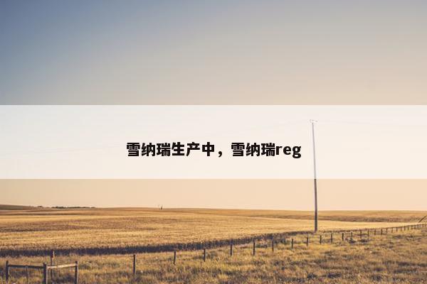 雪纳瑞生产中，雪纳瑞reg