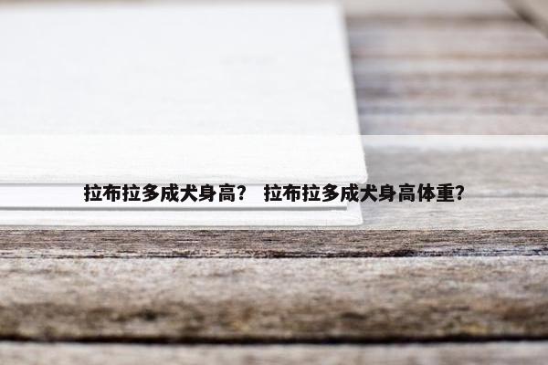 拉布拉多成犬身高？ 拉布拉多成犬身高体重？