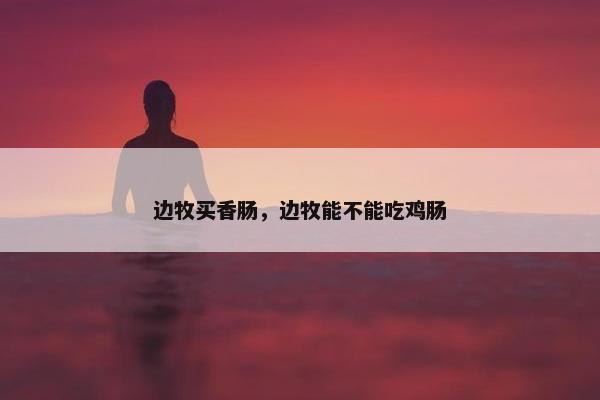 边牧买香肠，边牧能不能吃鸡肠