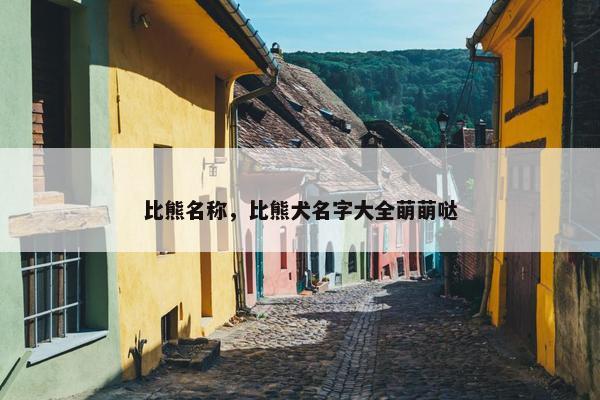 比熊名称，比熊犬名字大全萌萌哒