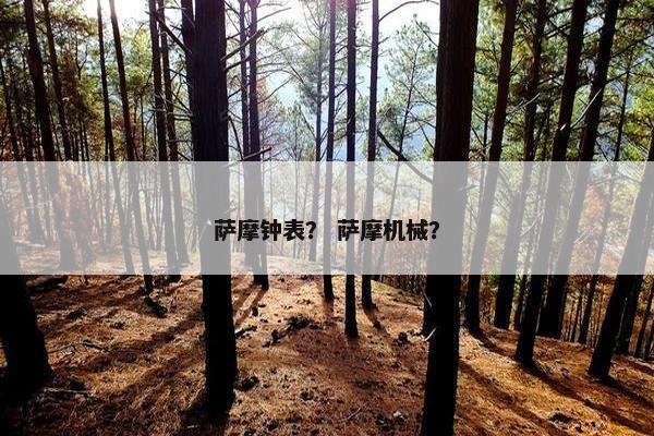 萨摩钟表？ 萨摩机械？