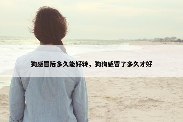 狗感冒后多久能好转，狗狗感冒了多久才好
