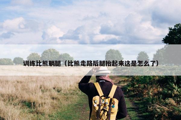 训练比熊躺腿（比熊走路后腿抬起来这是怎么了）