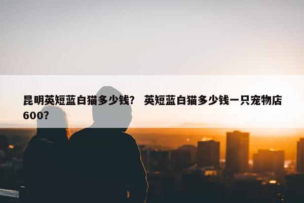 昆明英短蓝白猫多少钱？ 英短蓝白猫多少钱一只宠物店600？