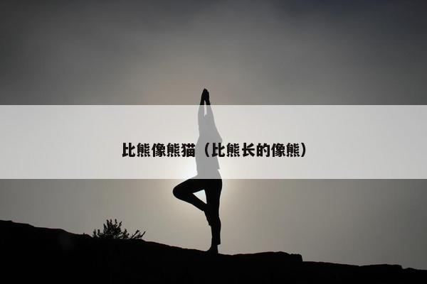 比熊像熊猫（比熊长的像熊）