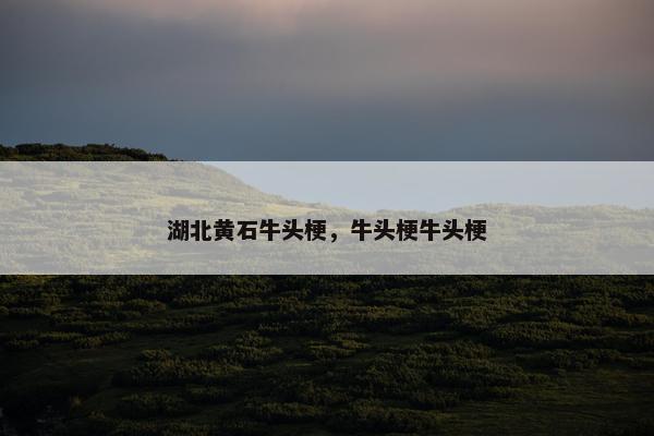 湖北黄石牛头梗，牛头梗牛头梗