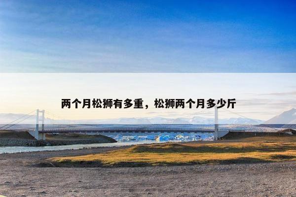 两个月松狮有多重，松狮两个月多少斤