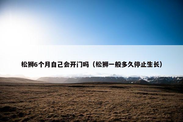 松狮6个月自己会开门吗（松狮一般多久停止生长）