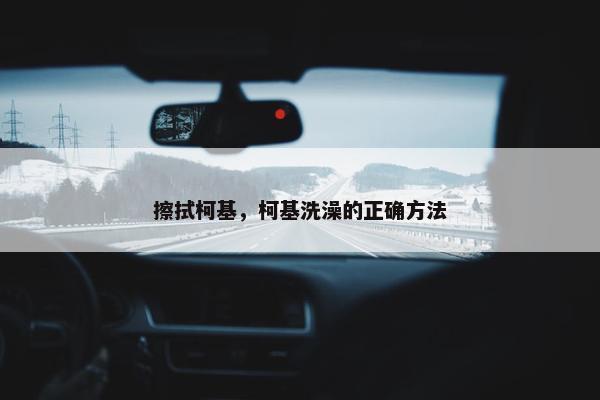 擦拭柯基，柯基洗澡的正确方法