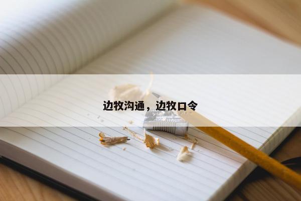 边牧沟通，边牧口令