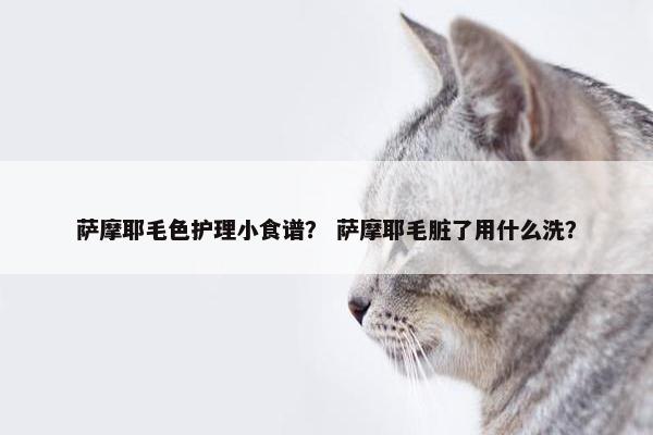 萨摩耶毛色护理小食谱？ 萨摩耶毛脏了用什么洗？