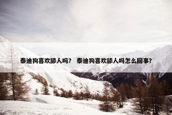 泰迪狗喜欢舔人吗？ 泰迪狗喜欢舔人吗怎么回事？