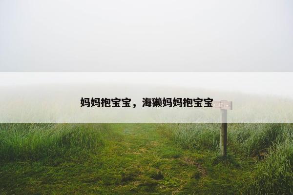 妈妈抱宝宝，海獭妈妈抱宝宝