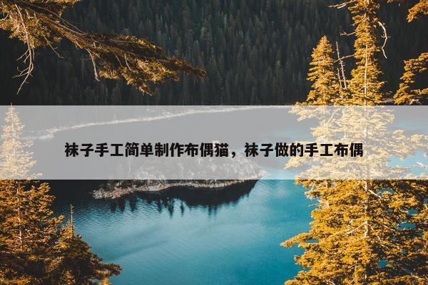 袜子手工简单制作布偶猫，袜子做的手工布偶