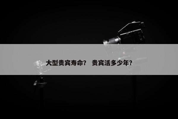大型贵宾寿命？ 贵宾活多少年？