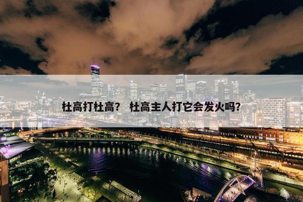 杜高打杜高？ 杜高主人打它会发火吗？