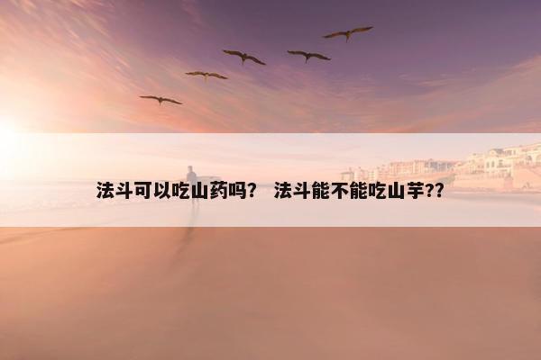 法斗可以吃山药吗？ 法斗能不能吃山芋?？
