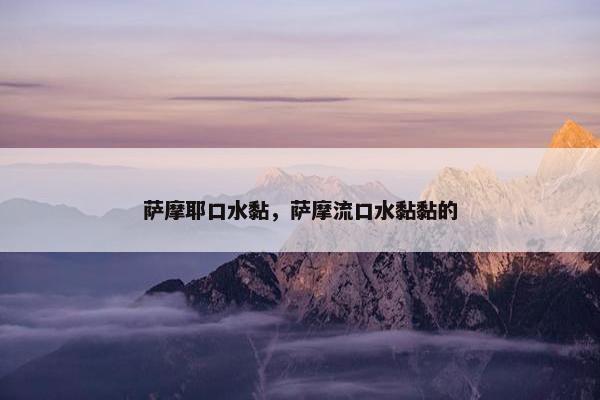 萨摩耶口水黏，萨摩流口水黏黏的