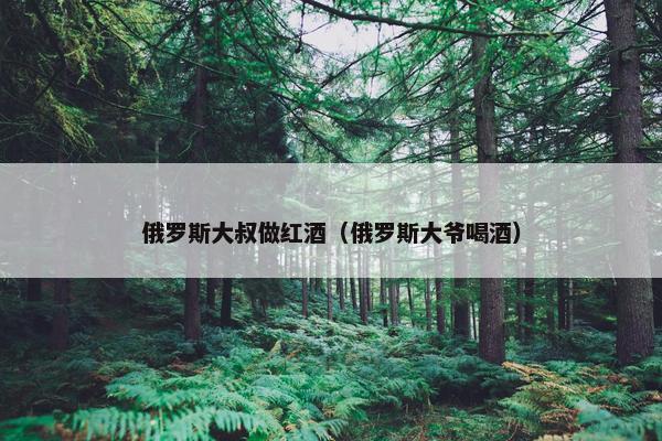 俄罗斯大叔做红酒（俄罗斯大爷喝酒）