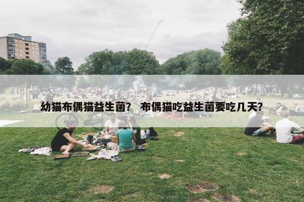 幼猫布偶猫益生菌？ 布偶猫吃益生菌要吃几天？