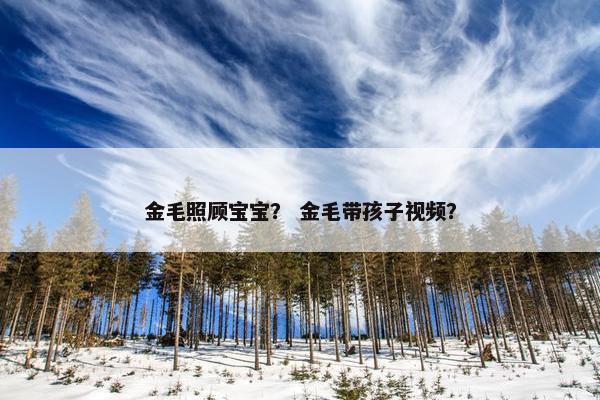 金毛照顾宝宝？ 金毛带孩子视频？