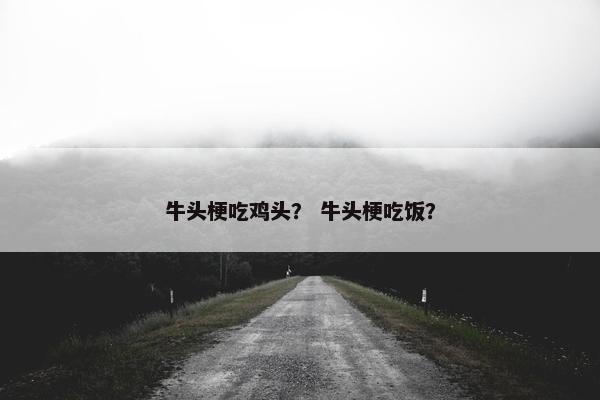 牛头梗吃鸡头？ 牛头梗吃饭？