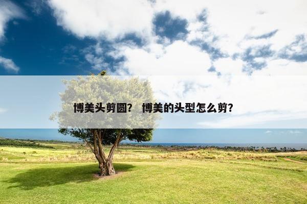 博美头剪圆？ 博美的头型怎么剪？