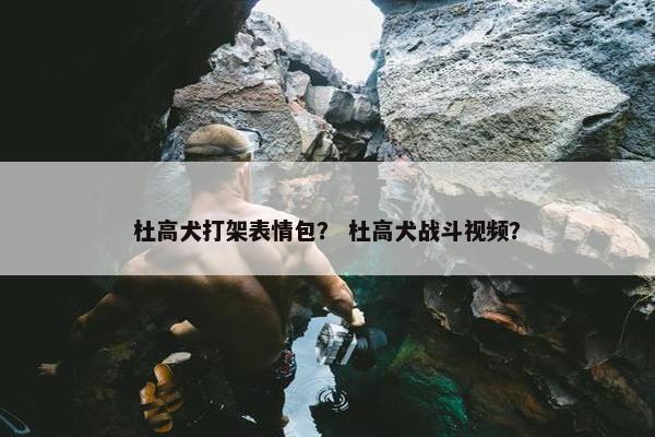杜高犬打架表情包？ 杜高犬战斗视频？