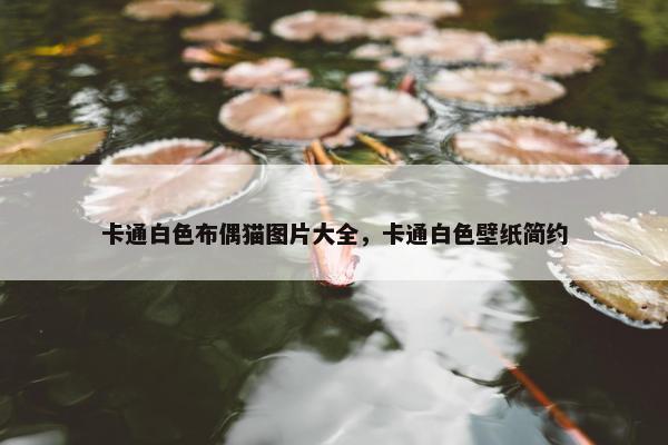 卡通白色布偶猫图片大全，卡通白色壁纸简约