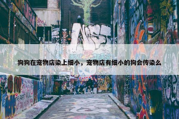 狗狗在宠物店染上细小，宠物店有细小的狗会传染么