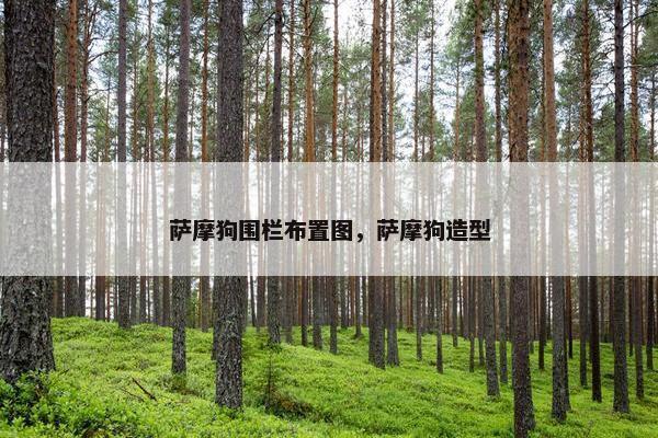 萨摩狗围栏布置图，萨摩狗造型