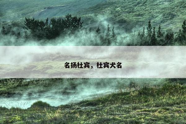 名扬杜宾，杜宾犬名