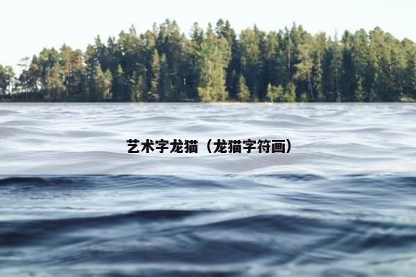 艺术字龙猫（龙猫字符画）