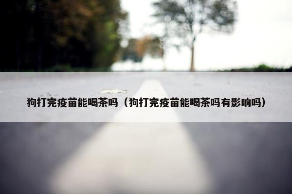 狗打完疫苗能喝茶吗（狗打完疫苗能喝茶吗有影响吗）