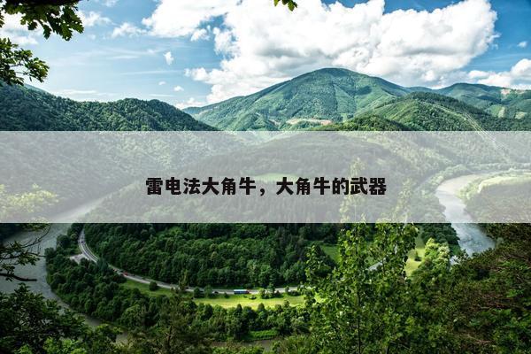雷电法大角牛，大角牛的武器