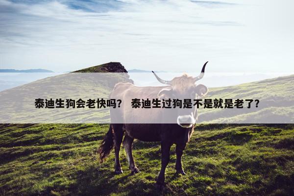 泰迪生狗会老快吗？ 泰迪生过狗是不是就是老了？