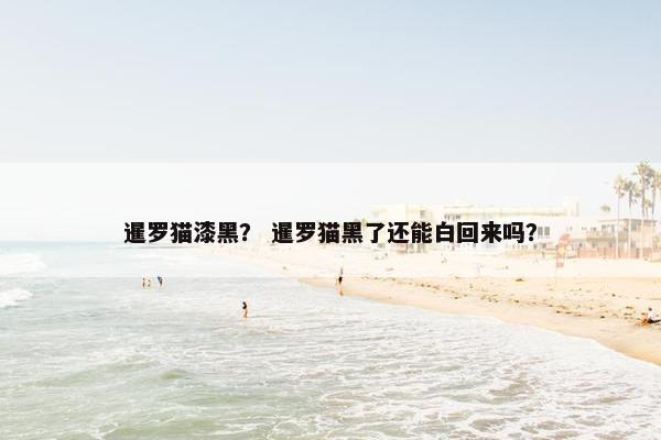 暹罗猫漆黑？ 暹罗猫黑了还能白回来吗？