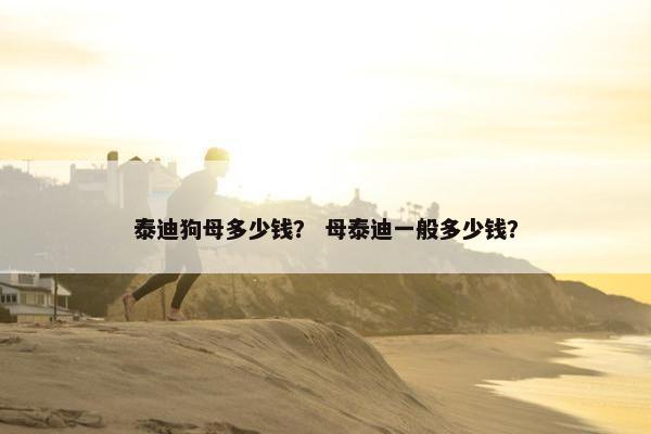 泰迪狗母多少钱？ 母泰迪一般多少钱？